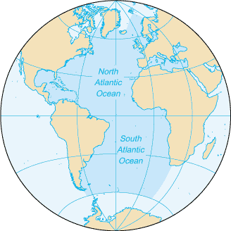 [Country map of Atlantic Ocean]